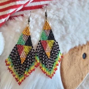 Bohemia Beaded Fringe Earrings